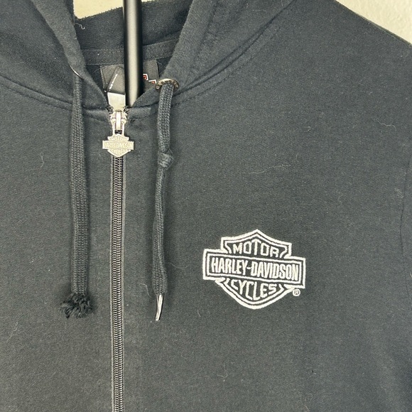 Men's  Harley-Davidson Black Zip-Up Hoodie - Picture 7 of 8